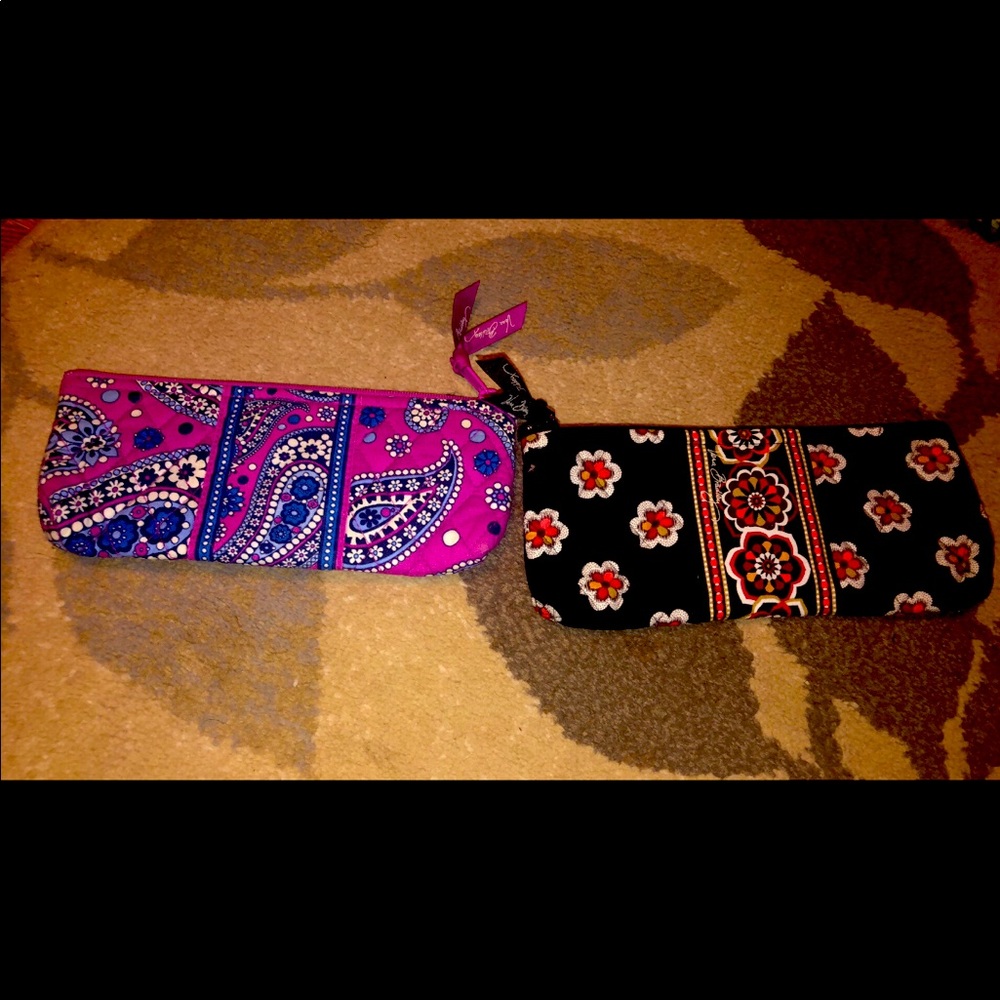 Vera Bradley 3 pencil cases set